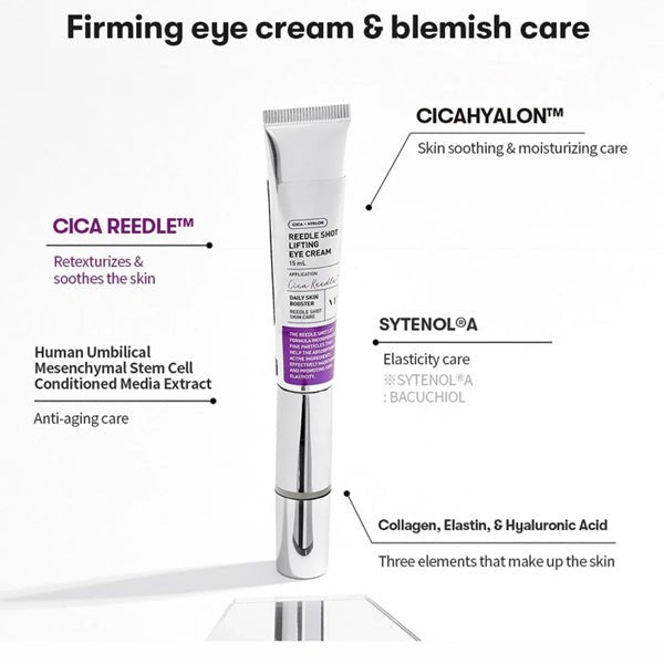 Atjaunojošs acu krēms ar mikroadatu tehnoloģiju | VT Cosmetics Reedle Shot Lifting Eye Cream - KOORE
