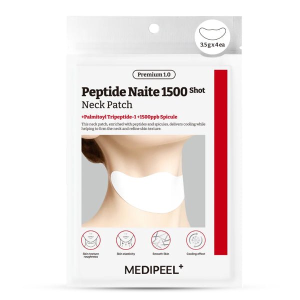Medi-Peel Premium 1.0 Peptide Naite 1500 Shot Neck Patch iepakojums