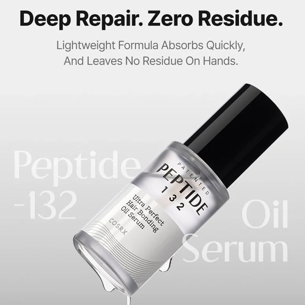 Atjaunojošs peptīdu serums matiem | COSRX Peptide - 132 Ultra Perfect Hair Bonding Oil Serum - KOORE