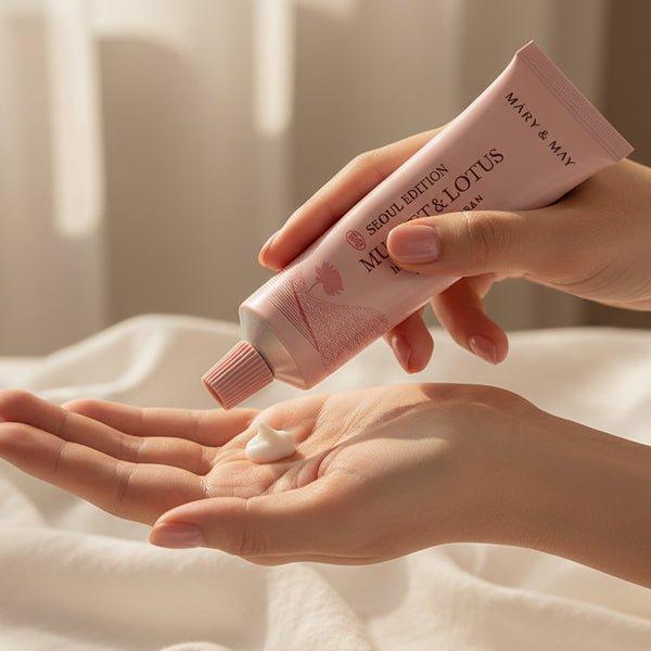 Atjaunojošs roku krēms ar maijpuķīšu un lotosa aromātu | Mary & May Muguet & Lotus Hand Cream - KOORE