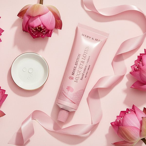 Atjaunojošs roku krēms ar maijpuķīšu un lotosa aromātu | Mary & May Muguet & Lotus Hand Cream - KOORE
