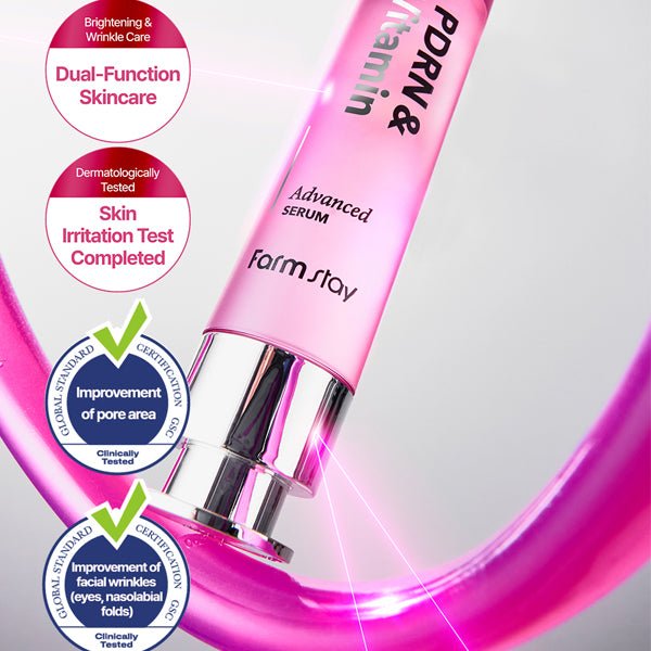 Atjaunojošs sejas serums ar PDRN un vitamīniem | Farmstay PDRN & Vitamin Advanced Serum - KOORE