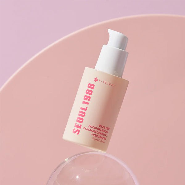 Atjaunojošs serums ar kolagēnu un sarkano žeņšeņu | K-SECRET Seoul 1988 Boosting Serum: Collagen Complex + Red Ginseng - KOORE