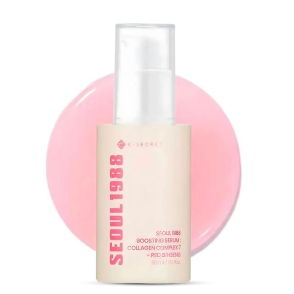 Atjaunojošs serums ar kolagēnu un sarkano žeņšeņu | K-SECRET Seoul 1988 Boosting Serum: Collagen Complex + Red Ginseng - KOORE