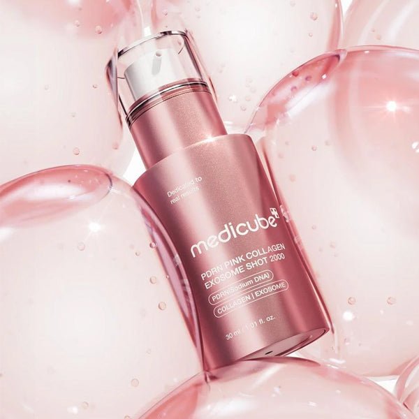 Atjaunojošs serums ar PDRN un mikroadatām | Medicube PDRN Pink Exosome Shot Serum 2000 - KOORE