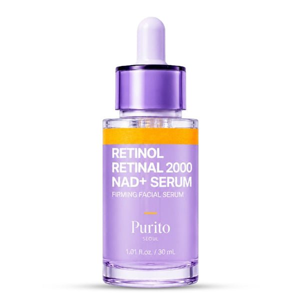 PURITO Retinol Retinal 2000 NAD+ Serum 30ml iepakojums