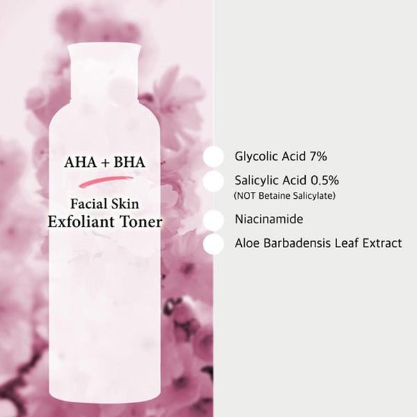 Atjaunojošs un dziļi mitrinošs toniks ar AHA un BHA skābēm | Cos De Baha GS AHA BHA Facial Toner - KOORE