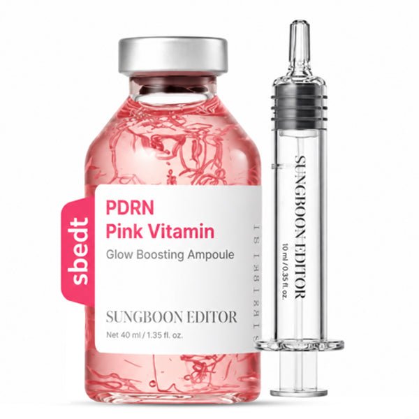 Atjaunojošs un mirdzumu piešķirošs serums ar PDRN | Sungboon Editor PDRN Pink Vitamin Glow Boosting Ampoule - KOORE