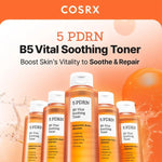 Atjaunojošs un nomierinošs toneris ar PDRN | COSRX 5 PDRN B5 Vital Soothing Toner - KOORE