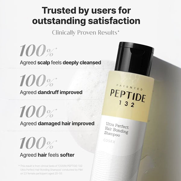 Atjaunojošs un stiprinošs šampūns ar peptīdiem | COSRX Peptide 132 Bonding Shampoo - KOORE