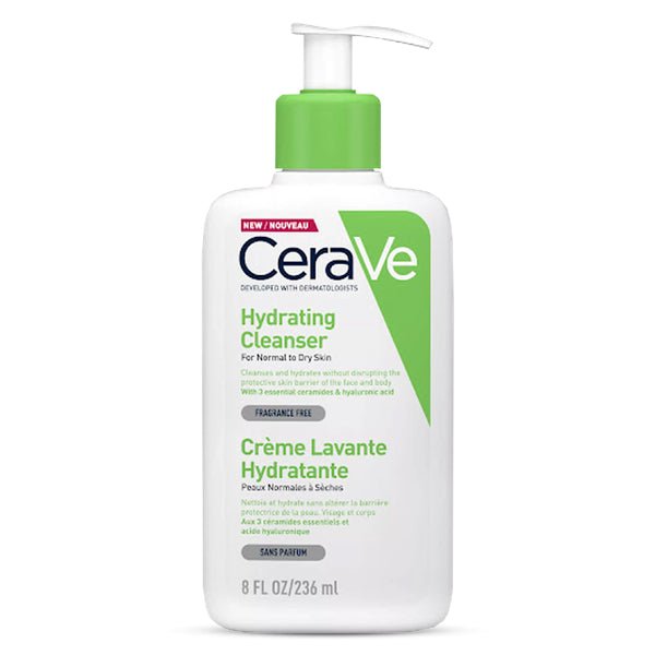 Attīroša emulsija ar mitrinošu efektu normālai un sausai ādai | CeraVe Hydrating Cleanser - KOORE