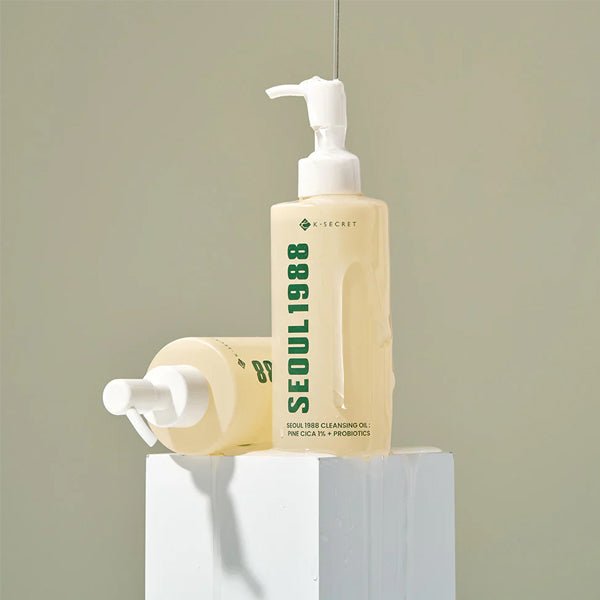 Attīrošā sejas eļļa | K - Secret Seoul 1988 Cleansing Oil : Pine Cica 1% + Probiotics - KOORE