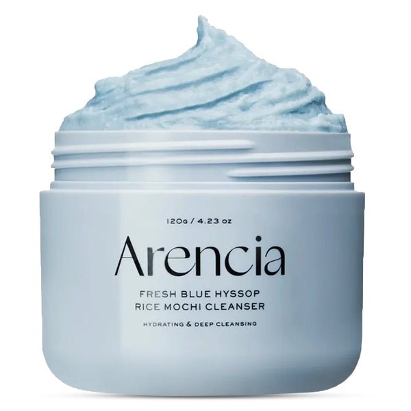 Attīrošs līdzeklis sejai ar hisopu un rīsiem | Arencia Fresh Blue Hyssop Rice Mochi Cleanser - KOORE