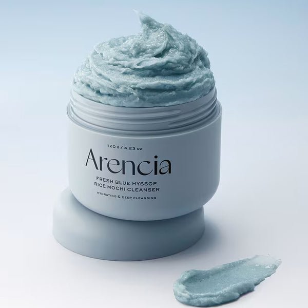 Attīrošs līdzeklis sejai ar hisopu un rīsiem | Arencia Fresh Blue Hyssop Rice Mochi Cleanser - KOORE
