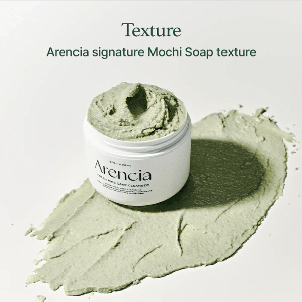 Attīrošs līdzeklis sejai ar zaļo rīsu Mochi | Arencia Fresh Green Rice Mochi Cleanser - KOORE