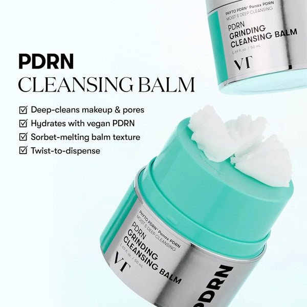 Attīrošs un atjaunojošs balzams sejai ar PDRN | VT Cosmetics PDRN Grinding Cleansing Balm - KOORE