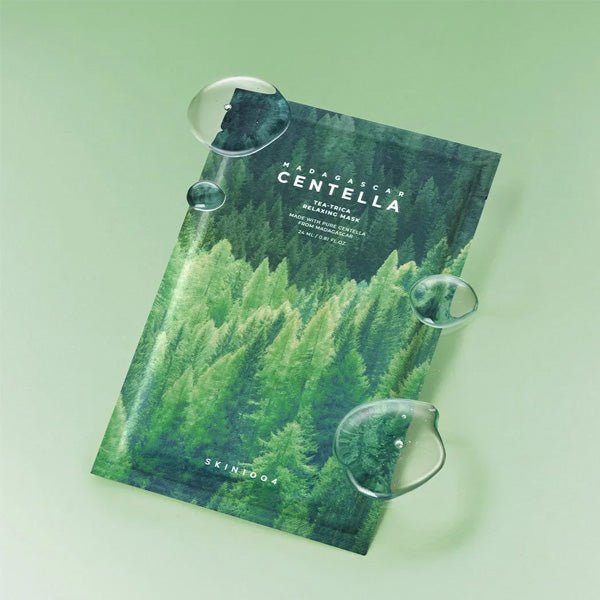 Auduma maska problemātiskai ādai | skin1004 Madagascar Centella Tea - Trica Relaxing Mask - KOORE