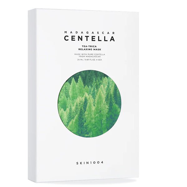 Auduma maska problemātiskai ādai | skin1004 Madagascar Centella Tea - Trica Relaxing Mask - KOORE