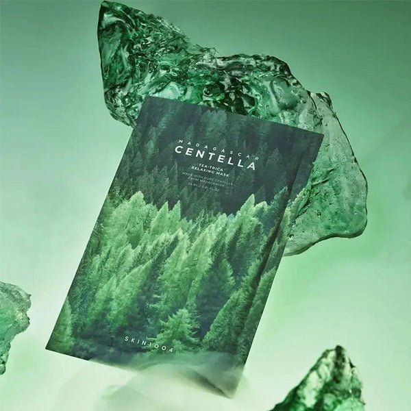 Auduma maska problemātiskai ādai | skin1004 Madagascar Centella Tea - Trica Relaxing Mask - KOORE