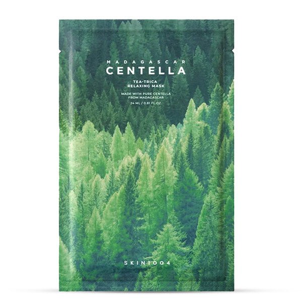 Auduma maska problemātiskai ādai | skin1004 Madagascar Centella Tea - Trica Relaxing Mask - KOORE