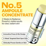 Augstas koncentrācijas ampula pigmentācijas izgaismošanai | Numbuzin No.5 Glutathione TXA Advanced Dark Spot Ampoule Concentrate - KOORE