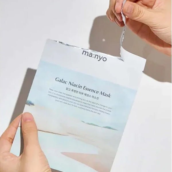 Balinoša lokšņu sejas maska ar niacinamīdu | Ma:nyo Galac Niacin Essence Mask - KOORE
