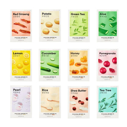 Intensa barojoša sejas maska ar plānu auduma materiālu