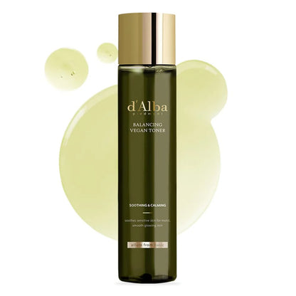 d'Alba Mild Skin Balancing Vegan Toner – luksusa Korejas toniks ar balto trifeļu ekstraktu jutīgai un dehidrētai ādai
