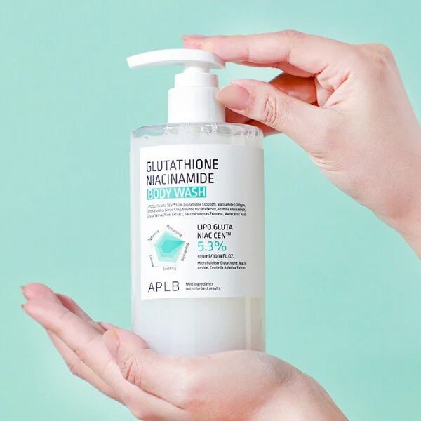Dušas želeja ādas mirdzumam | APLB Glutathione Niacinamide Body Wash - KOORE
