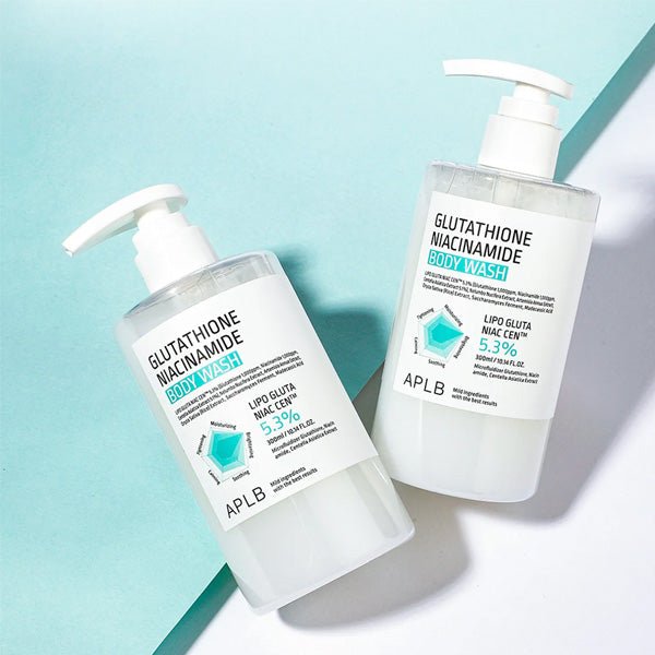 Dušas želeja ādas mirdzumam | APLB Glutathione Niacinamide Body Wash - KOORE