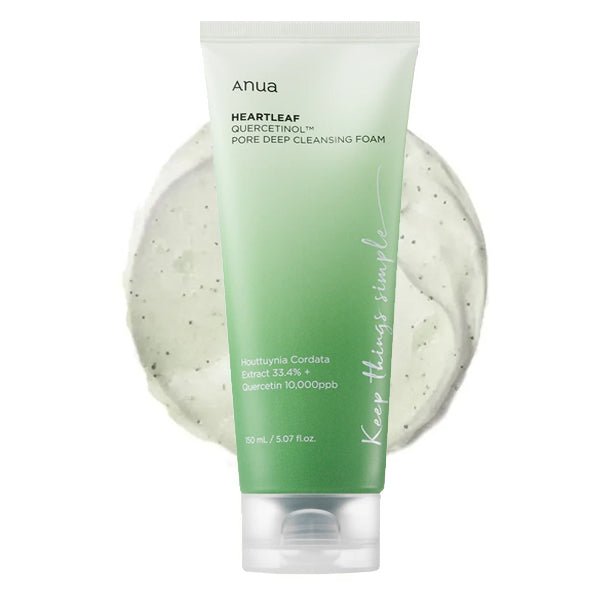 Dziļi attīrošas krēmveida putas | ANUA Heartleaf Quercetinol Pore Deep Cleansing Foam - KOORE