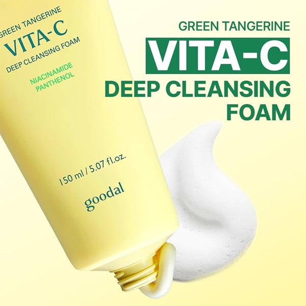 Dziļi attīrošas sejas putas ar C vitamīnu | Goodal Green Tangerine Vita C Foam - KOORE