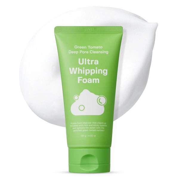 Dziļi attīrošas sejas putas ar zaļo tomātu ekstraktu | Sungboon Editor Green Tomato Deep Pore Cleansing Ultra Whipping Foam - KOORE