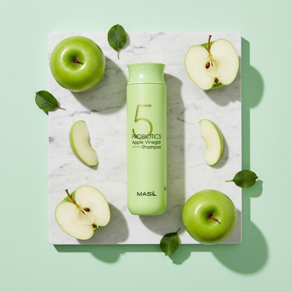 Dziļi attīrošs šampūns ar ābolu etiķi | Masil 5 Probiotics Apple Vinegar Shampoo - KOORE