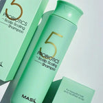 Dziļi attīrošs šampūns ar probiotikām | Masil 5 Probiotics Scalp Scaling Shampoo - KOORE