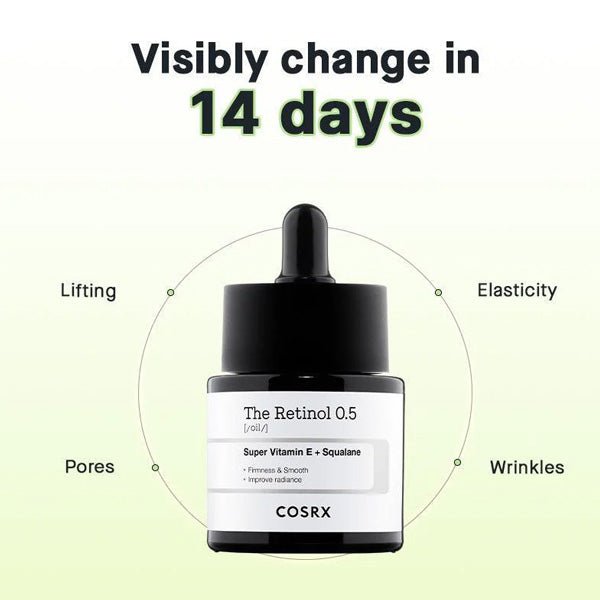 Eļļa sejai ar 0,5% retinolu | COSRX The Retinol 0.5 Oil - KOORE