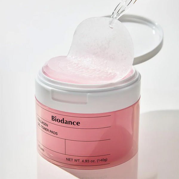 Gēla spilventiņi ar toniku un kolagēnu | Biodance Collagen Gel Toner Pads - KOORE