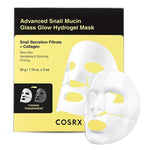 Gliemežu mucīna hidrogela maska mirdzumam | Advanced Snail Mucin Glass Glow Hydrogel Mask - KOORE