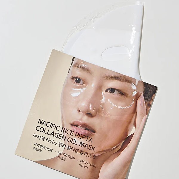 Hidrogēla sejas maska ar kolagēnu | Nacific Rice Pepta Collagen Gel Mask - KOORE