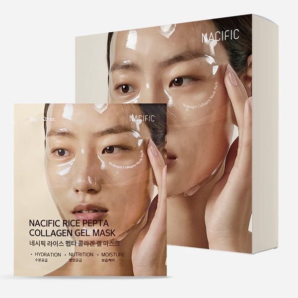 Hidrogēla sejas maska ar kolagēnu | Nacific Rice Pepta Collagen Gel Mask - KOORE