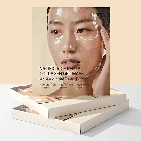 Hidrogēla sejas maska ar kolagēnu | Nacific Rice Pepta Collagen Gel Mask - KOORE