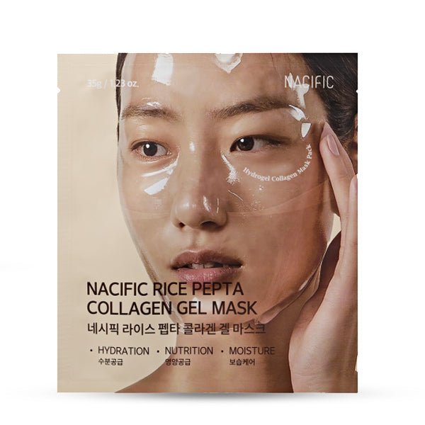 Hidrogēla sejas maska ar kolagēnu | Nacific Rice Pepta Collagen Gel Mask - KOORE