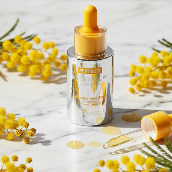 Izgaismojoša ampula ar peptīdiem sejas mirdzumam | Medi-Peel Peptide 9 Vitanol Ampoule Pro - KOORE