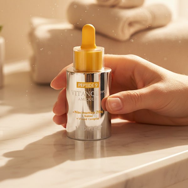 Izgaismojoša ampula ar peptīdiem sejas mirdzumam | Medi-Peel Peptide 9 Vitanol Ampoule Pro - KOORE