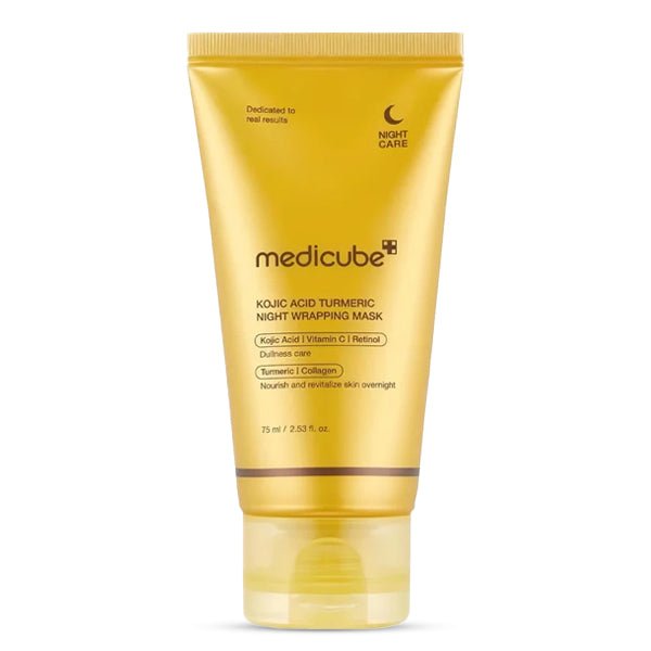 Izgaismojoša nakts maska pret pigmentāciju | Medicube Kojic Acid Turmeric Night Wrapping Mask - KOORE