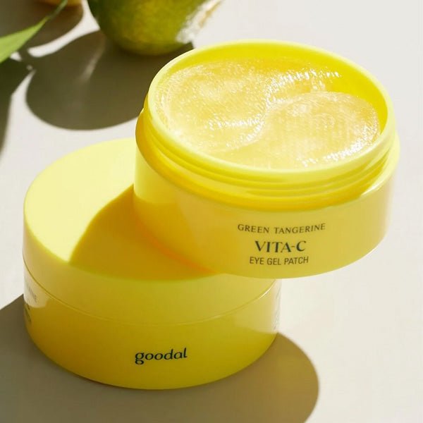 izgaismojoši acu patči ar C vitamīnu | Goodal Green Tangerine Vita C Dark Spot Care Eye Patch Alpha - KOORE