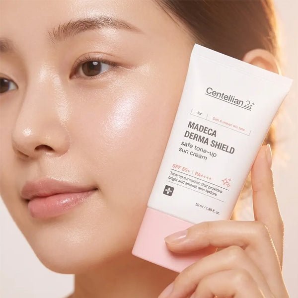 Izgaismojošs sauleskrēms ar SPF50+ | Centellian24 Madeca Tone - Up Sun - KOORE