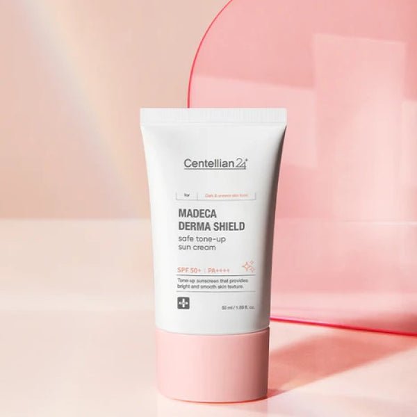 Izgaismojošs sauleskrēms ar SPF50+ | Centellian24 Madeca Tone - Up Sun - KOORE
