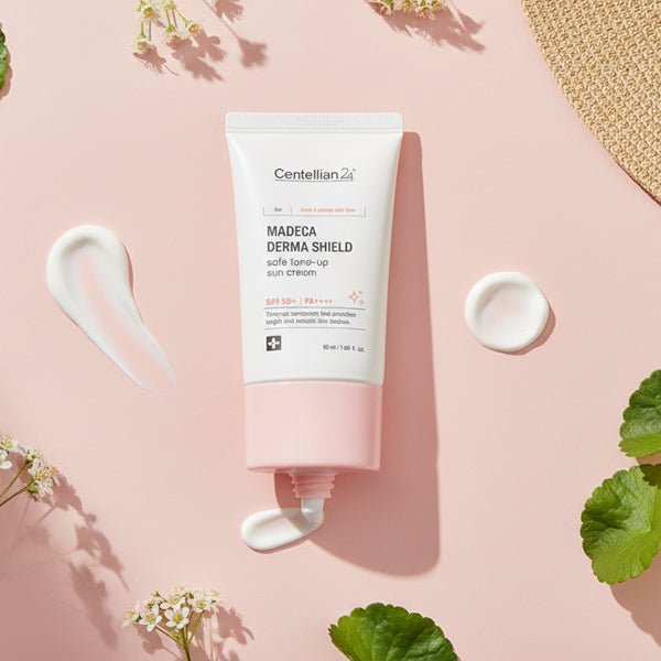 Izgaismojošs sauleskrēms ar SPF50+ | Centellian24 Madeca Tone - Up Sun - KOORE