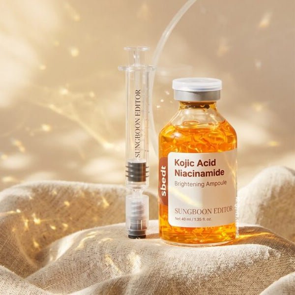 Izgaismojošs serums pret pigmentāciju ar kojikskābi un niacinamīdu | Sungboon Editor Kojic Acid Niacinamide Brightening Ampoule - KOORE